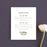 "Olive Branch" - Direction Cards in Olive by Wildfield Paper Co - Front