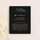 "Twilight" - Direction Cards in Coal by Lehan Veenker - Front