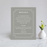 "Framed Details" - Direction Cards in Pebble by Kimberly FitzSimons - Front