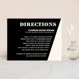 "Angled" - Direction Cards in Onyx by GeekInk Design - Front