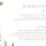 "Spring Wildflowers" - Direction Cards in Garden by Christie Elise - Detail