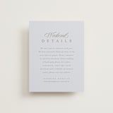 "Ocean Point" - Direction Cards in Sky by Everett Paper Goods - Front