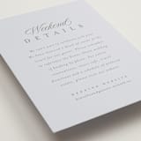 "Ocean Point" - Direction Cards in Sky by Everett Paper Goods - Detail