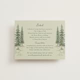 "Whispering Pines" - Direction Cards in Forest by Elly - Front