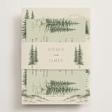 "Whispering Pines" - Direction Cards in Forest by Elly - Assembled with Belly Band