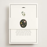 "botanical cameo" - Direction Cards in Swan by Lori Wemple - Assembled with Belly Band