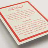 "Kitty Hawk" - Direction Cards in Lobster by Jackie Crawford - Detail