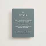 "Modern Stripes" - Direction Cards in Capri by Emily Betts - Front