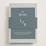 "Modern Stripes" - Direction Cards in Capri by Emily Betts - Assembled with Belly Band