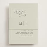 "Scripted Initials" - Direction Cards in Spring by Kelly Schmidt - Assembled with Belly Band