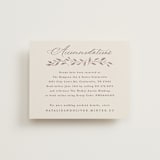 "Delicate monogram" - Direction Cards in Ecru by Hooray Creative - Front