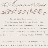 "Delicate monogram" - Direction Cards in Ecru by Hooray Creative - Detail