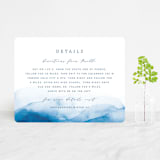 "Watercolor waves" - Direction Cards in Ocean by Yuliya Evseeva - Front