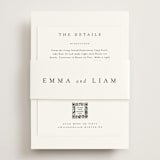 "A Thousand Years" - Direction Cards in Classic White by Design Lotus - Assembled with Belly Band