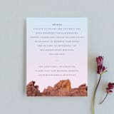 "Desert Rocks" - Direction Cards in Sunset by Owl and Toad - Front