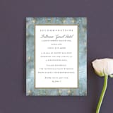 "Something Blue" - Direction Cards in Aqua by Benita Crandall - Front