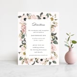 "Spring Botanicals" - Direction Cards in Blush by Susan Moyal - Front