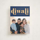 "Diwali Inlay" - Diwali Cards in Navy by Robert and Stella - Front