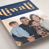 "Diwali Inlay" - Diwali Cards in Navy by Robert and Stella - Detail