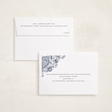 "Diwali Inlay" - Diwali Cards in Navy by Robert and Stella - FREE Recipient Addressing