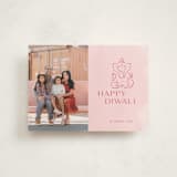 "Diwali Ganesha" - Diwali Cards in Rose by Teju Reval - Front