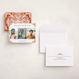 "Rangoli Corners" - Diwali Cards in Rust by Oma N. Ramkhelawan - Assembled