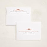 "Rangoli Corners" - Diwali Cards in Rust by Oma N. Ramkhelawan - FREE Recipient Addressing