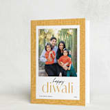 "Colorful Pattern" - Diwali Cards in Butter by Robert and Stella - Folded Card
