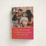 "Diwali Wishes" - Diwali Cards in Magenta by Maria Alou - Folded Card