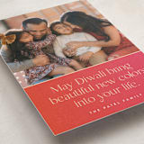 "Diwali Wishes" - Diwali Cards in Magenta by Maria Alou - Detail