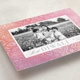 "Intricate Mandala" - Diwali Cards in Sorbet by Ashley Rosenbaum - Detail