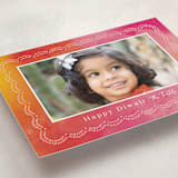 "Painterly Frame" - Diwali Cards in Carnation by Laura Hankins - Detail