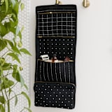 "Large Travel organizer - Charcoal" - Dopp Kit in black by Anchal