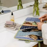 "Large Travel organizer - Spruce" - Dopp Kit in green by Anchal