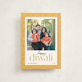 "Colorful Pattern" - Diwali Cards in Butter by Robert and Stella - Front