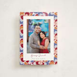 "Peacock feathers" - Diwali Cards in Cherry by Maja Cunningham - Front