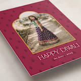 "arch" - Diwali Cards in Mulberry by Morgan Kendall - Detail