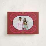 "Paisley" - Diwali Cards in Magenta by Morgan Kendall - Front