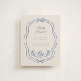 "belle" - Debutante Party Enclosure Cards in Indigo by Vera Lim - Front