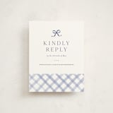 "Lattice" - Debutante Party Enclosure Cards in Bluebell by Meagan Christensen - Front