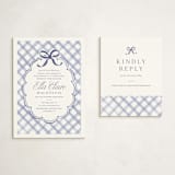 "Lattice" - Debutante Party Enclosure Cards in Bluebell by Meagan Christensen - With Invitation