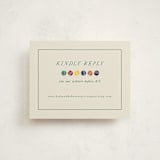 "An Evening of Croquet" - Debutante Party Enclosure Cards in Ivory by Becky Nimoy - Front