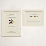 "An Evening of Croquet" - Debutante Party Enclosure Cards in Ivory by Becky Nimoy - With Invitation