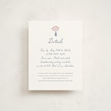 "Tea Party Charm" - Debutante Party Enclosure Cards in Petal by Leia Matt - Front