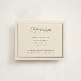 "Calling Card" - Debutante Party Enclosure Cards in Cream by Ani Somi - Front