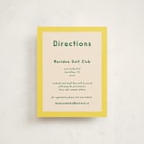"Bright Stripes" - Debutante Party Enclosure Cards in Limoncello by Ani Somi - Front