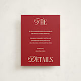 "The Debut Season" - Debutante Party Enclosure Cards in Cherry by Helena Vitto - Front