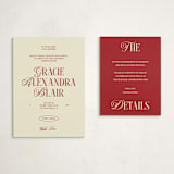 "The Debut Season" - Debutante Party Enclosure Cards in Cherry by Helena Vitto - With Invitation