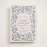"belle" - Debutante Party Invitations in Indigo by Vera Lim - Front