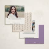 "garden" - Debutante Party Invitations in Lavender by Adelyn T. - Back of Card Options